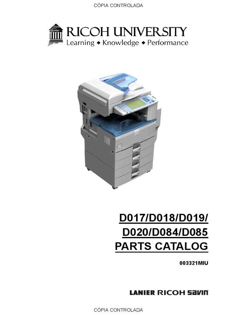 Ricoh Mp2550 Parts Catalog Pdf Manufactured Goods Equipment