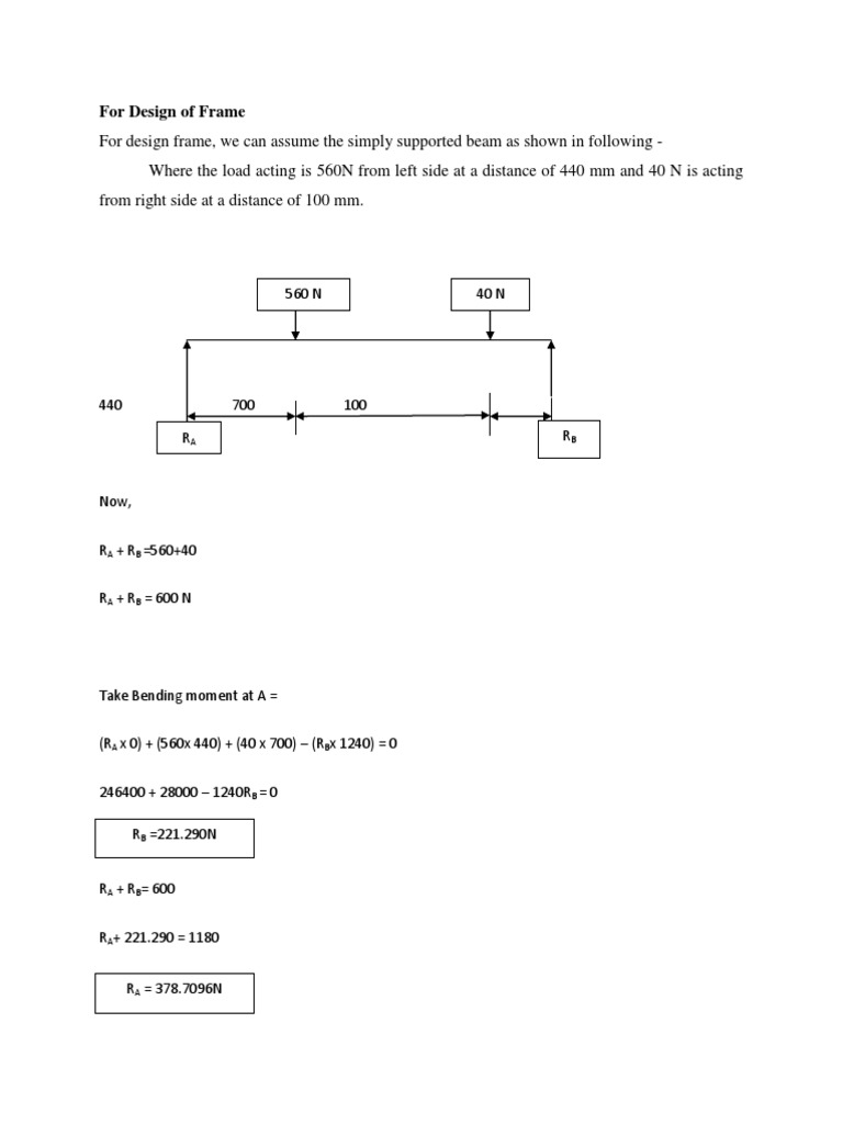 Frame Design and Safety Analysis | PDF