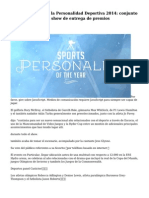 BBC Sport - BBC A La Personalidad Deportiva 2014: Conjunto de Glasgow para El Show de Entrega de Premios