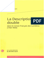 La Description Double Dans Le Roman Français Des Lumières by Christof Schöch