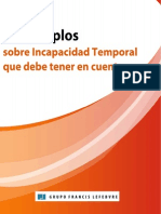 25 Ejemplos Sobre Incapacidad Temporal