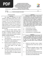 Avaliação de ciências e Matamática