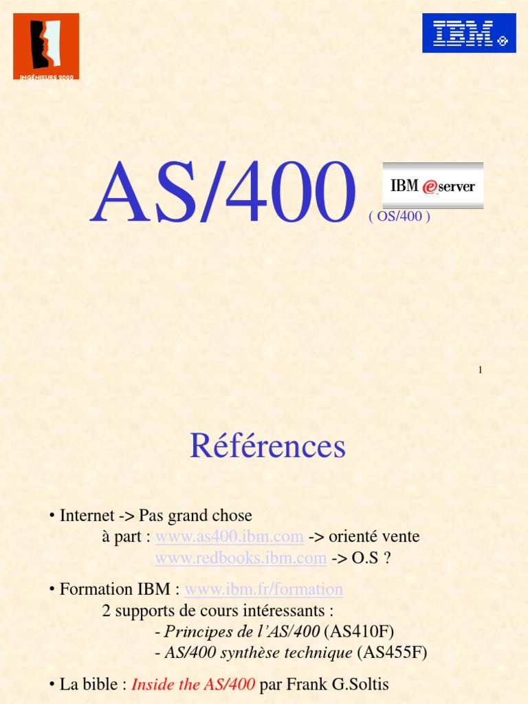 AS/400 : Guide Technique Essentiel | PDF | System i | Données informatiques