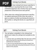 Sinking Fund Bonds