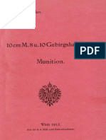 10 CM M.8 U. 10 Gebirgshaubitze Munition