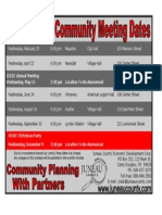 2015 Community Meeting Dates
