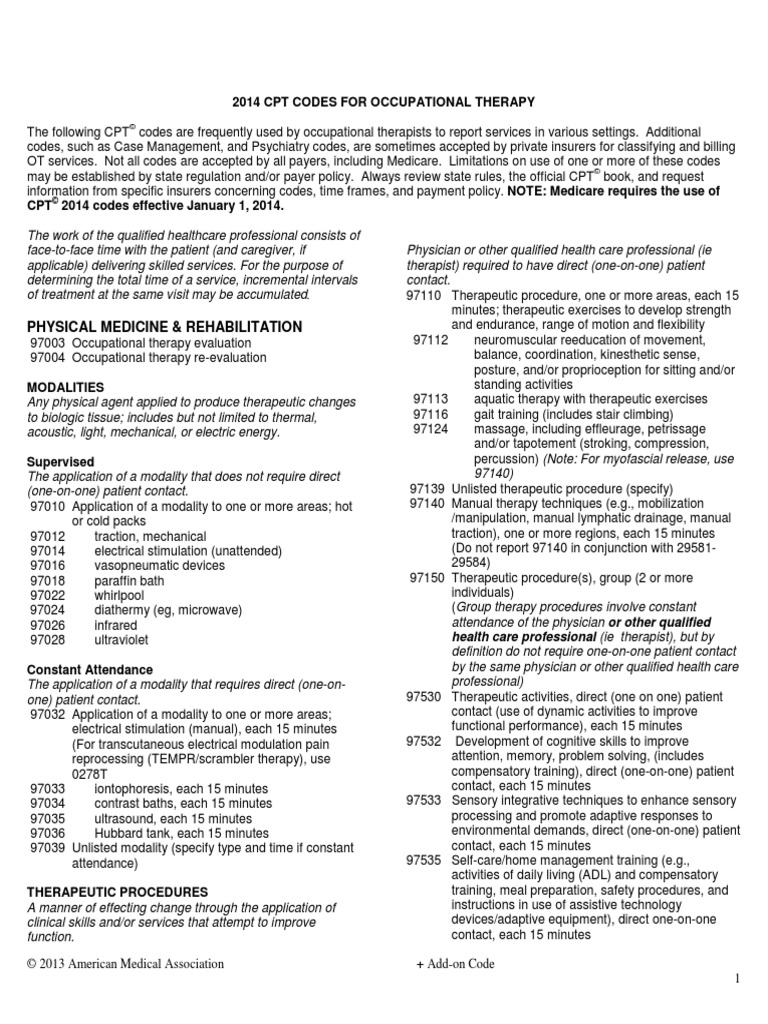 Manual Therapy Cpt Code