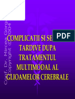 Complicatii Si Sechele Tardive Dupa Tratamentul Multimodal Al Glioamelor