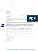 Focus POS PA-DSS Validation Letter