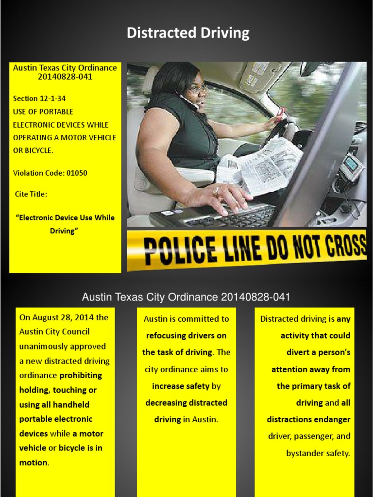 Austin's Distracted Driving Ordinance | PDF | Radio | Driving