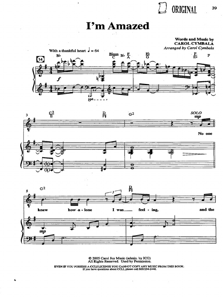 Brooklyn Tabernacle Choior - I'm Amazed PDF | PDF