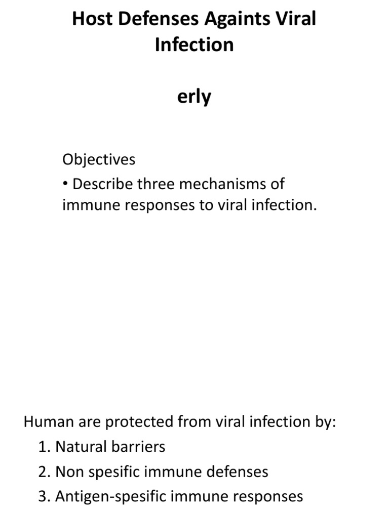 Host Defenses Againts Viral Infection - Blok 2.2 2012 | PDF | Humoral ...