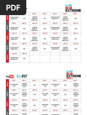 Workout Calendar