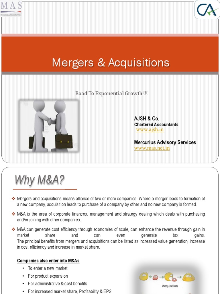 Mergers & Acquisitions Insights in India | PDF | Mergers And ...