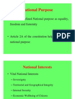 National Purpose power Point Slide 