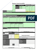 Business Travel Form (BTF) : Check-In Date Check-Out Date Room Preference Location