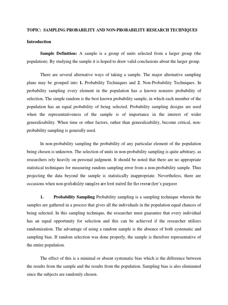 Sample Definition A Sample Is A Group of Units Selected From A Larger