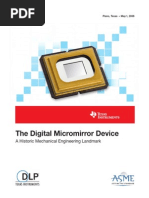 The Digital Micromirror Device: A Historic Mechanical Engineering Landmark