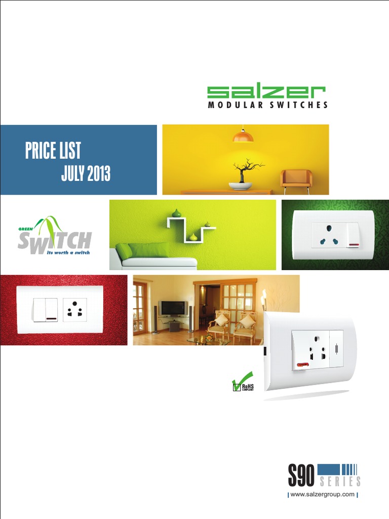 Product Catalog for Modular Electrical Switches and Accessories | PDF ...
