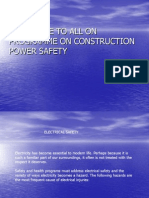 Well Come To All On Programme On Construction Power Safety