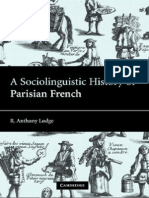 A Sociolinguistic History of Parisian French