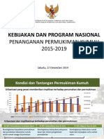 Kebijakan Dan Program Nasional Penanganan Permukiman Kumuh 2015-2019