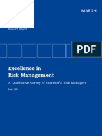 Excellence in Risk Management I
