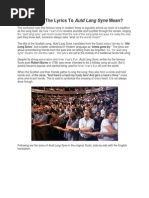 Download What do the lyrics to Auld Lang Syne mean by 9news SN251388458 doc pdf