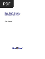 Blue Coat Systems K9 Web Protection: User Manual