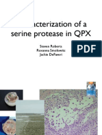 Characterization of A Serine Protease in QPX: Steven Roberts Roxanna Smolowitz Jackie Defaveri