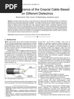 Download High Performance of the Coaxial Cable Based on Different Dielectrics by Journal of Telecommunications SN251391874 doc pdf