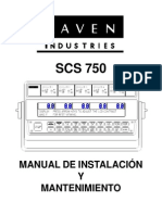 SCS 750 Manual de Instalación y Mantenimiento - Manual - Spanish PDF