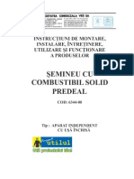 Semineu cu Combustibil Solid tip Predeal