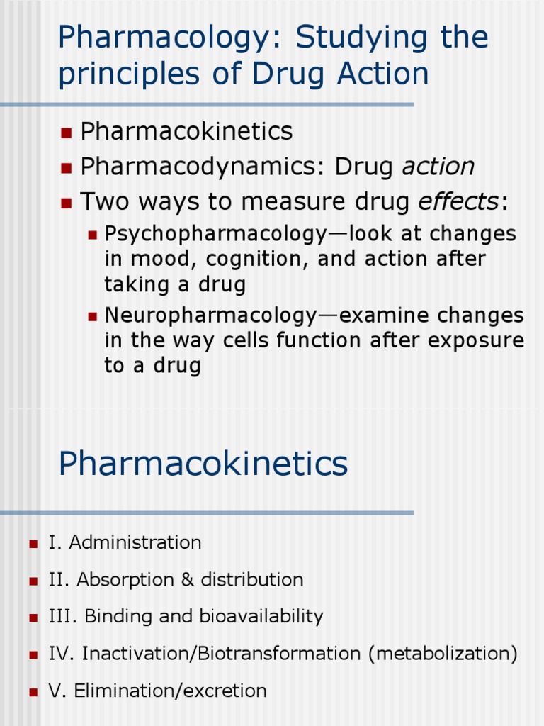 Principles of Drug Action Acid Dissociation Constant