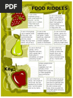 Fruit and Vegetable Riddles Keys | PDF | Salad | Fruit