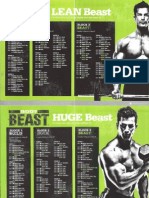 Body Beast Workout Schedules