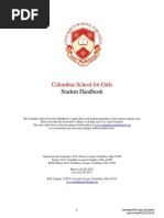 Columbus School For Girls: Student Handbook