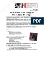 Acetylene Oxygen Cylinder Storage Codes