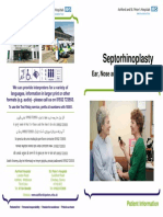 Septorhinoplasty: Ear, Nose and Throat Department