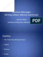BusinessMessages LettersMemosEmails.ppt