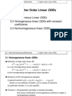 EM703p Higher Order Linear ODEs