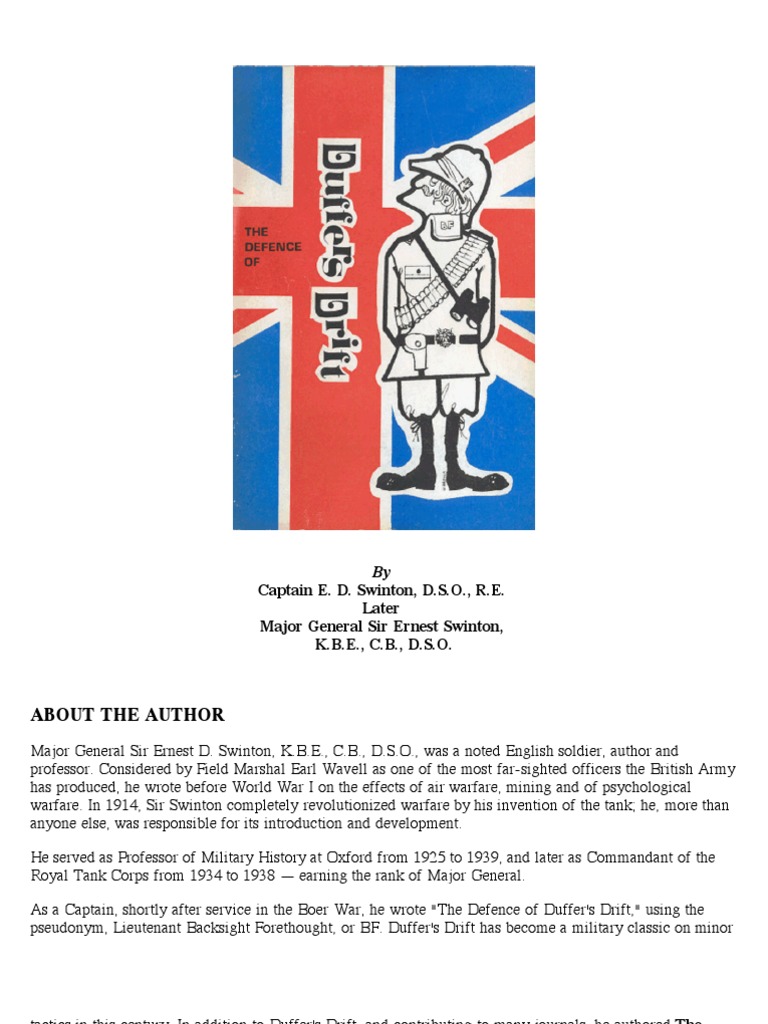 The defence of duffer39s drift book report picture