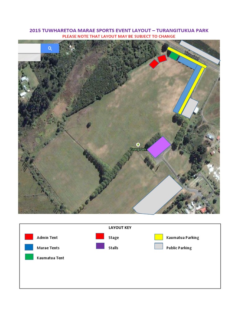 2015 Tuwharetoa Marae Sports Layout | PDF
