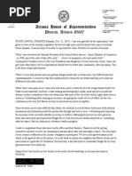 Speaker Tobin Grateful For The Opportunity To Serve