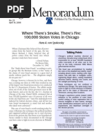 Where There's Smoke, There's Fire: 100,000 Stolen Votes in Chicago