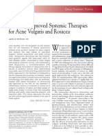 Recently Approved Systemic Therapies For Acne Vulgaris and Rosacea