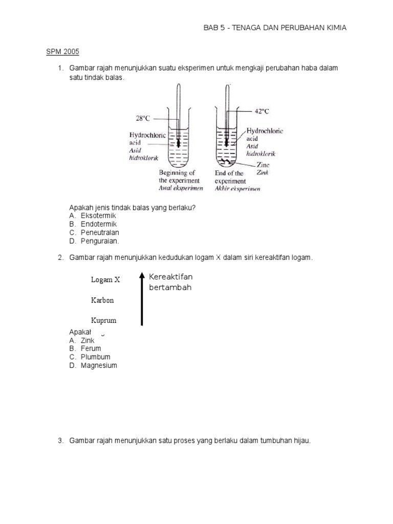 Modul Sains Tpc 5 Tenaga Dan Perubahan Kimia Pdf