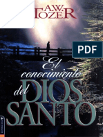 a W Tozer El Conocimiento Del Dios Santo