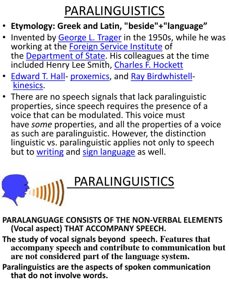 Understanding Paralinguistics in Communication | PDF | Stress ...