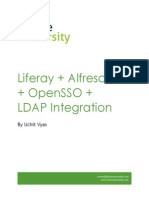 Liferay Alfresco OpenLDap OpenSSO